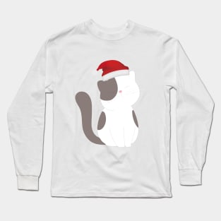 fanny cat christmas Long Sleeve T-Shirt